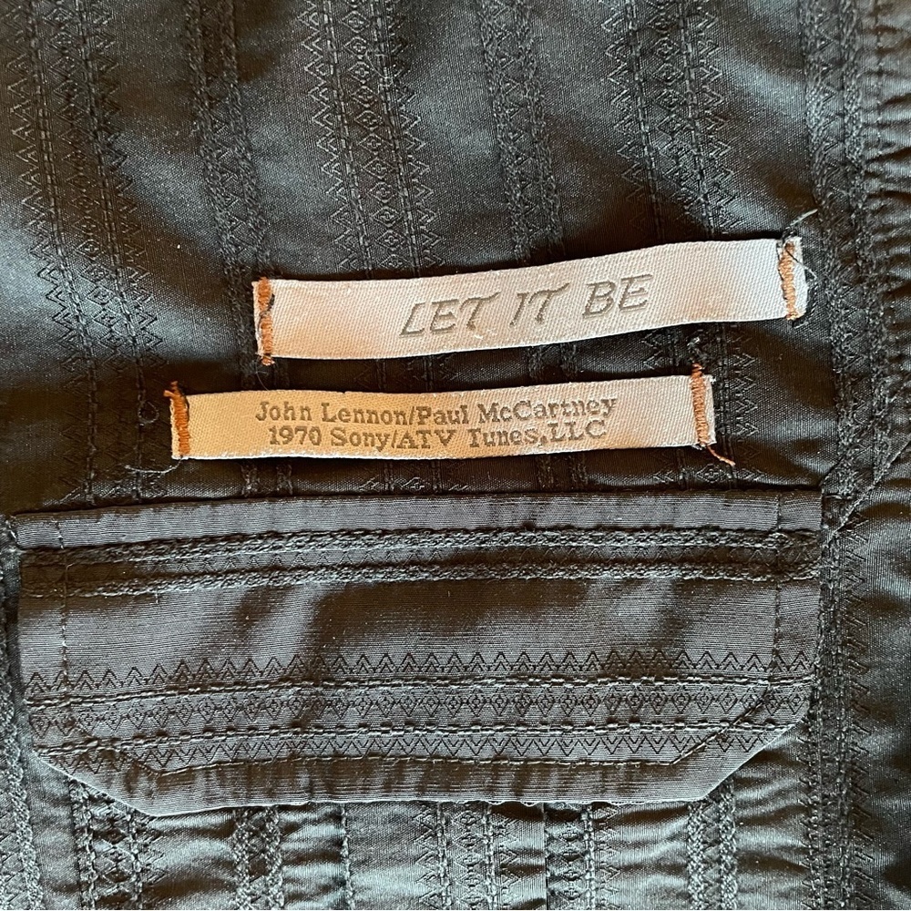 English Laundry Beatles Let It Be Lyrics Shirt Black S - Picture 6 of 10